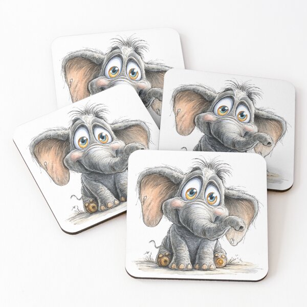 Item preview, Cute Cartoon Elephant  designed and sold by StudioRedKoala.