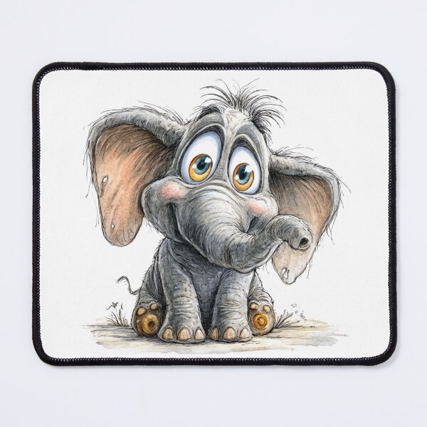 Item preview, Cute Cartoon Elephant designed and sold by StudioRedKoala.