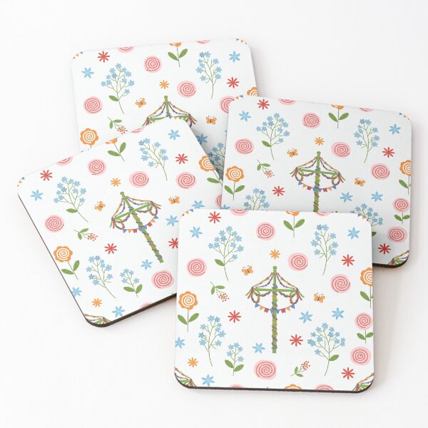 Item preview, Cute Midsummer Maypole Floral Pattern designed and sold by tretyakov.