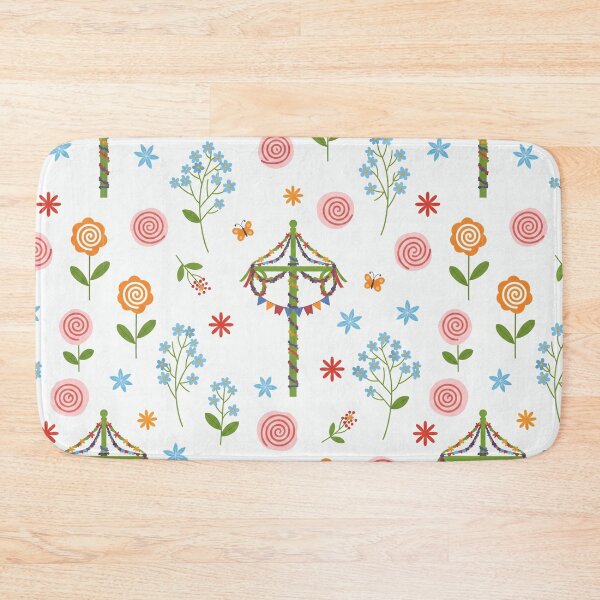 Item preview, Cute Midsummer Maypole Floral Pattern designed and sold by tretyakov.