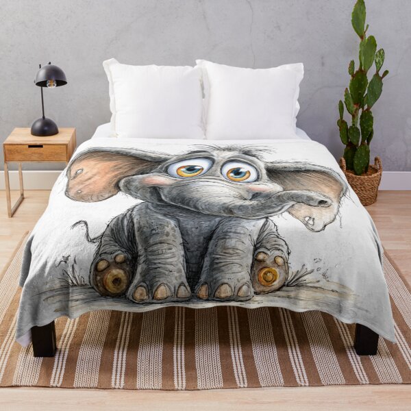 Item preview, Cute Cartoon Elephant designed and sold by StudioRedKoala.