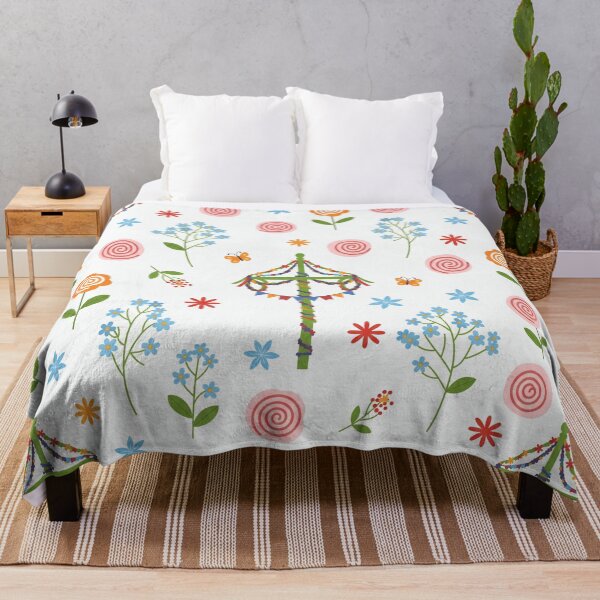 Item preview, Cute Midsummer Maypole Floral Pattern designed and sold by tretyakov.