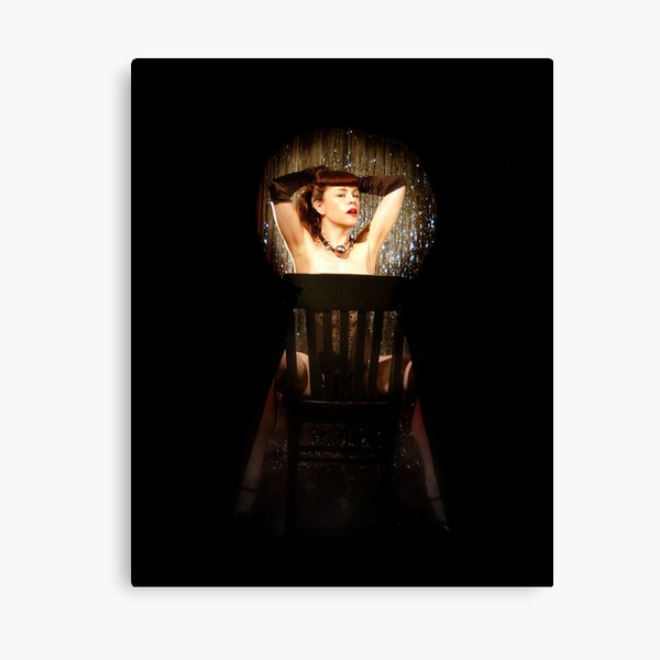 KEYHOLE Pin-up Self-portrait Canvas Print