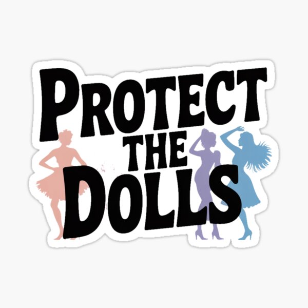 Item preview, Protect the Dolls Trans Rights Support T-Shirt designed and sold by stickercuffs.