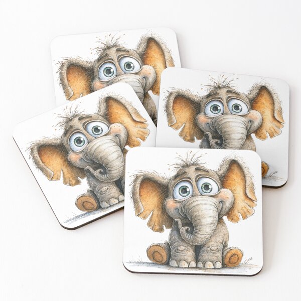 Item preview, Cute Cartoon Elephant  designed and sold by StudioRedKoala.