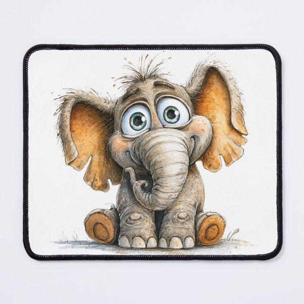 Item preview, Cute Cartoon Elephant designed and sold by StudioRedKoala.