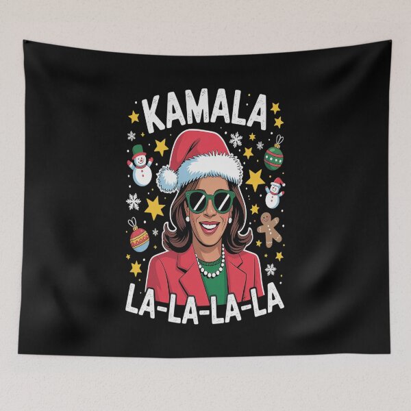 Item preview, Kamala la la la Christmas sweatshirt,Harris Walz Christmas designed and sold by Nekusa.