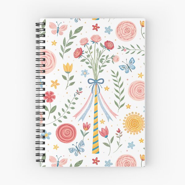 Item preview, Cute Midsummer Maypole Floral Pattern designed and sold by tretyakov.
