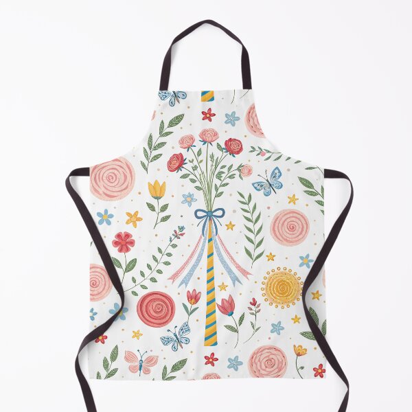 Item preview, Cute Midsummer Maypole Floral Pattern designed and sold by tretyakov.