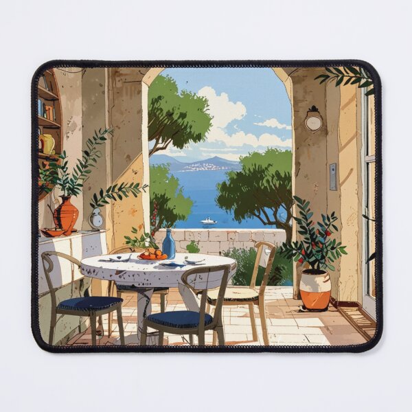 Item preview, Mediterranean Breeze-Coastal Courtyard designed and sold by FilMate.