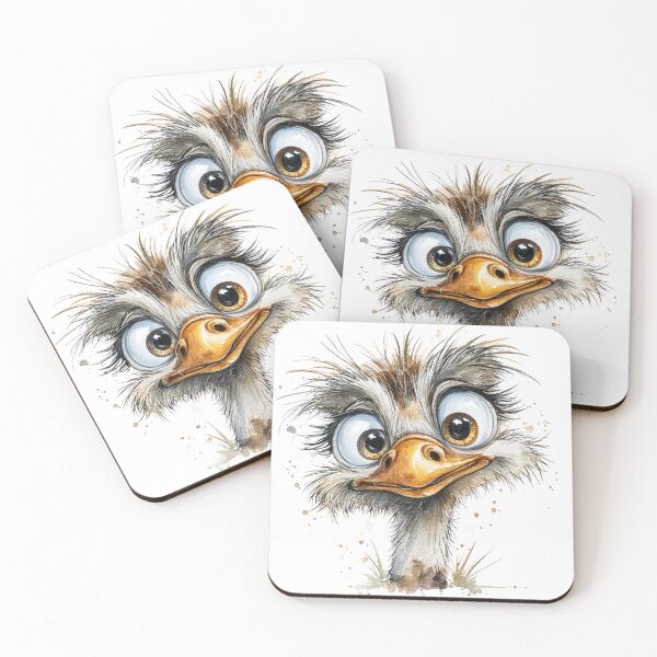 Item preview, Cute Cartoon Ostrich  designed and sold by StudioRedKoala.