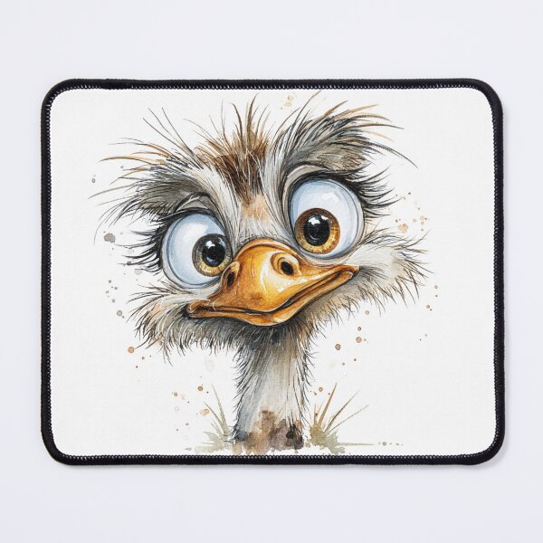 Item preview, Cute Cartoon Ostrich  designed and sold by StudioRedKoala.