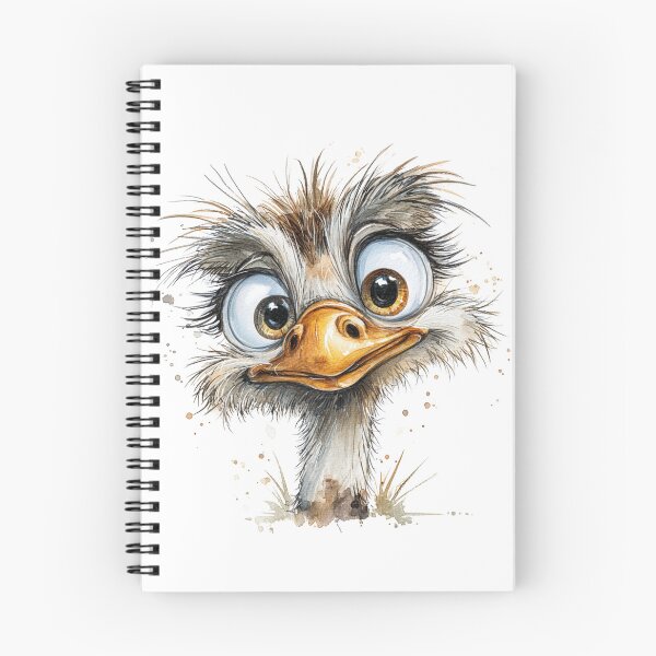 Item preview, Cute Cartoon Ostrich  designed and sold by StudioRedKoala.
