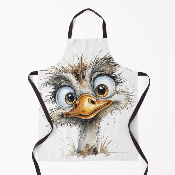 Item preview, Cute Cartoon Ostrich designed and sold by StudioRedKoala.