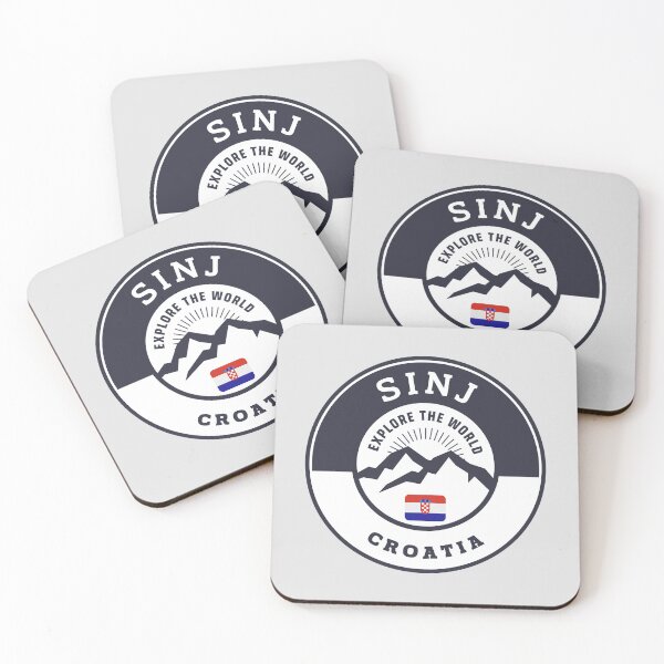 Item preview, Sinj Croatia Black and White Crest designed and sold by World Designs.