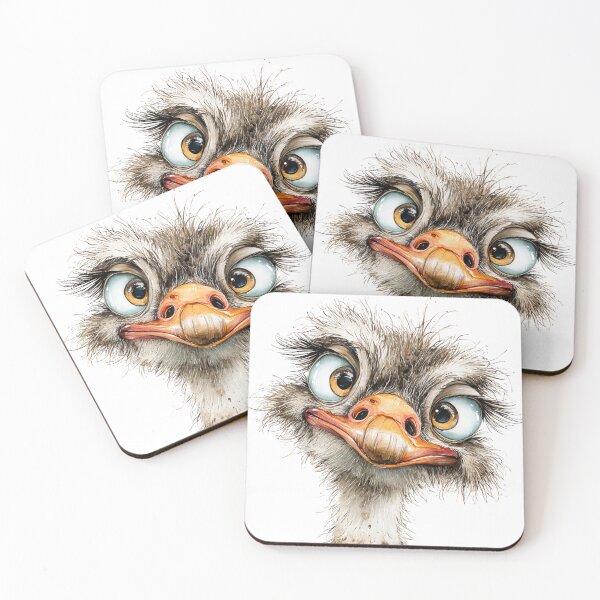 Item preview, Cute Cartoon Ostrich  designed and sold by StudioRedKoala.