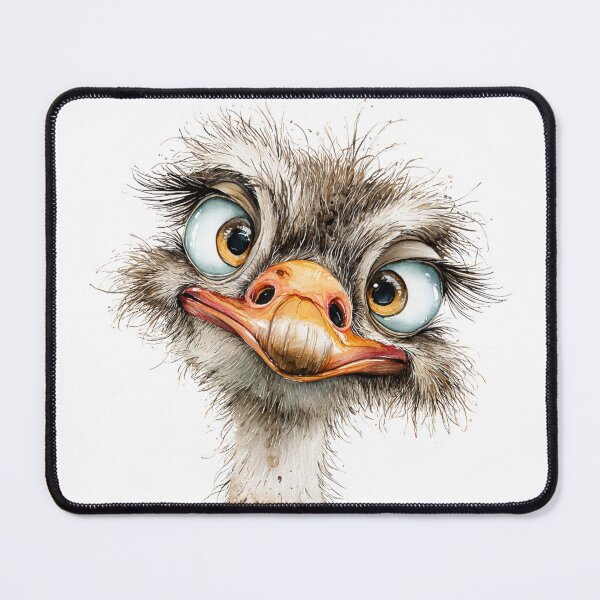 Item preview, Cute Cartoon Ostrich  designed and sold by StudioRedKoala.