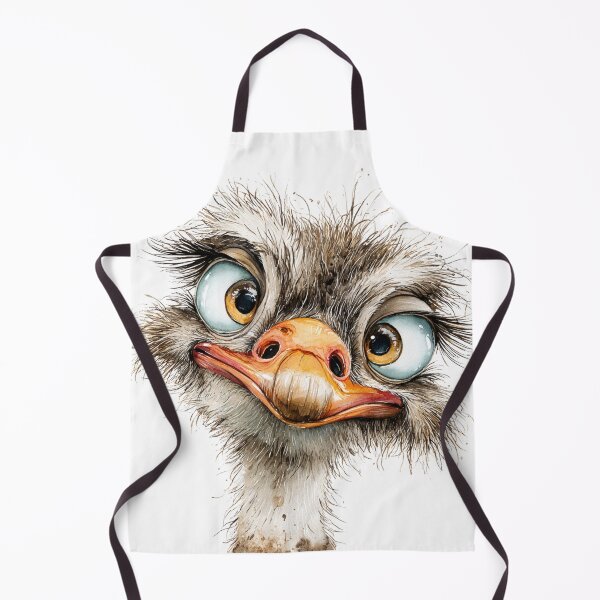 Item preview, Cute Cartoon Ostrich designed and sold by StudioRedKoala.