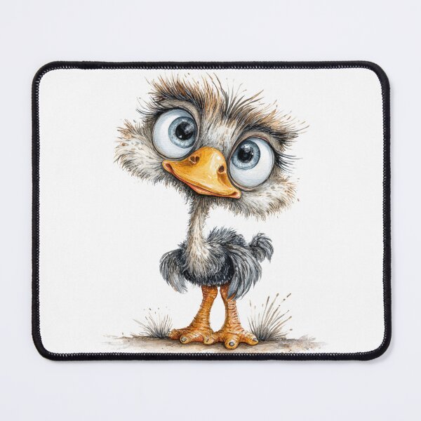 Item preview, Cute Cartoon Ostrich  designed and sold by StudioRedKoala.