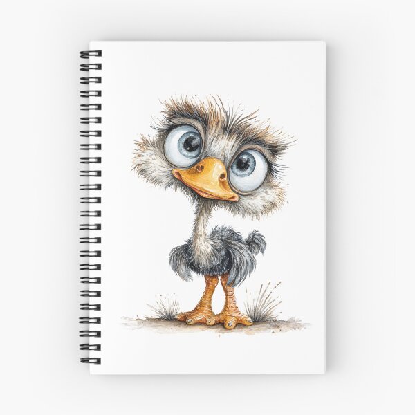 Item preview, Cute Cartoon Ostrich  designed and sold by StudioRedKoala.