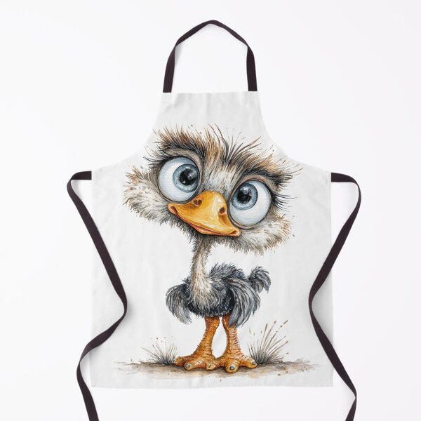 Item preview, Cute Cartoon Ostrich designed and sold by StudioRedKoala.
