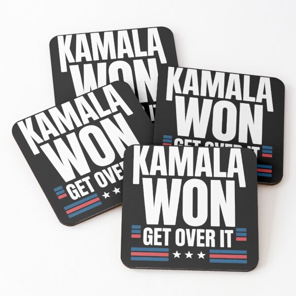 Item preview, Kamala Won Get Over It Patriotic Pro Kamala Anti Trump designed and sold by Nekusa.