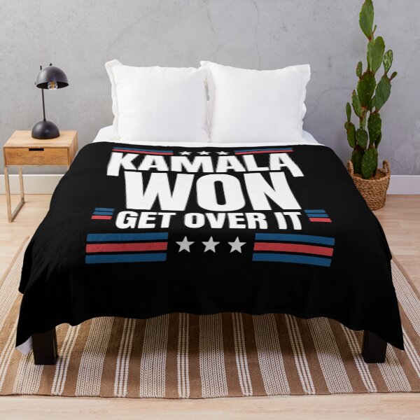 Item preview, Kamala Won Get Over It Patriotic Pro Kamala Anti Trump designed and sold by Nekusa.