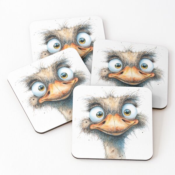 Item preview, Cute Cartoon Ostrich  designed and sold by StudioRedKoala.