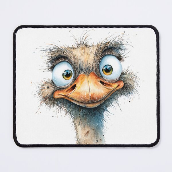 Item preview, Cute Cartoon Ostrich designed and sold by StudioRedKoala.