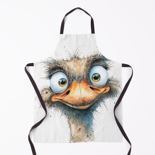 Item preview, Cute Cartoon Ostrich designed and sold by StudioRedKoala.