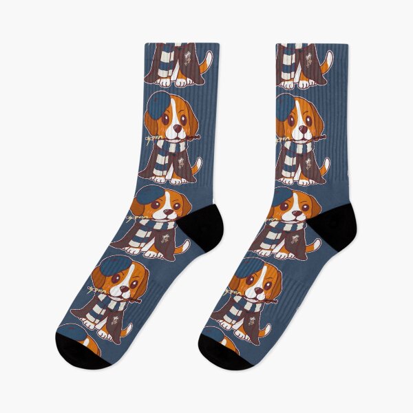 Item preview, Wise Wizard Dog – Magic Academy Beagle in Blue Scarf designed and sold by BGMeYou.