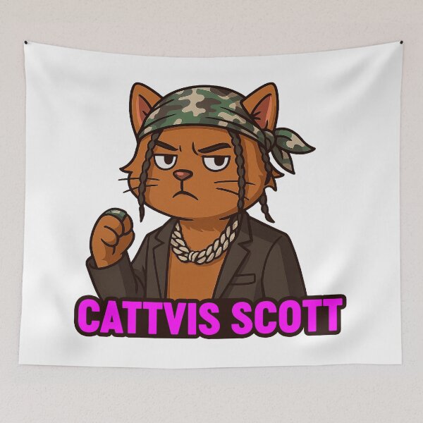 Item preview, Cool Cat Rapper with Braids designed and sold by FriskySloths.