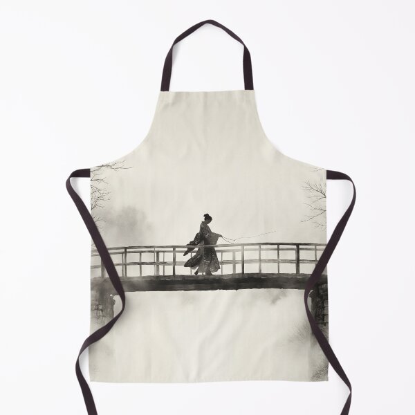 Item preview, The Dancer on the bridge - Ink Art Poster designed and sold by AiFantasticArt.