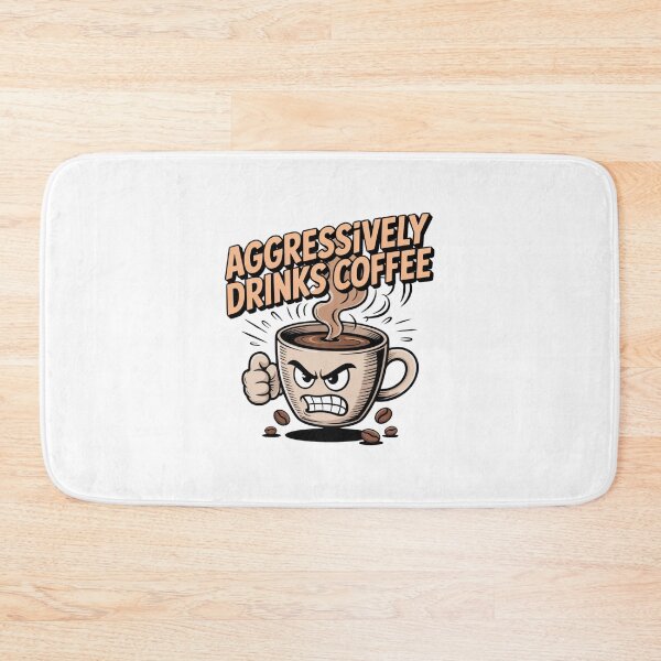 Item preview, *aggressively drinks coffee* designed and sold by Mateusz Majcherek.