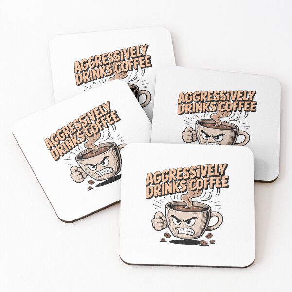 Item preview, *aggressively drinks coffee* designed and sold by Mateusz Majcherek.