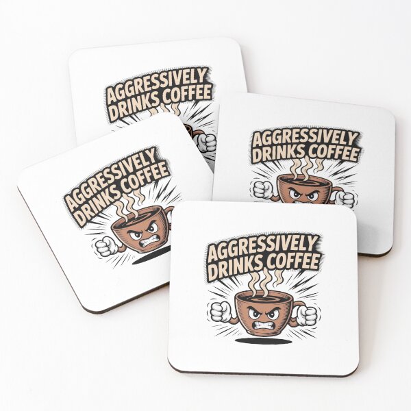 Item preview, *aggressively drinks coffee* designed and sold by Mateusz Majcherek.