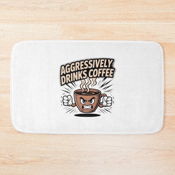 Item preview, *aggressively drinks coffee* designed and sold by Mateusz Majcherek.