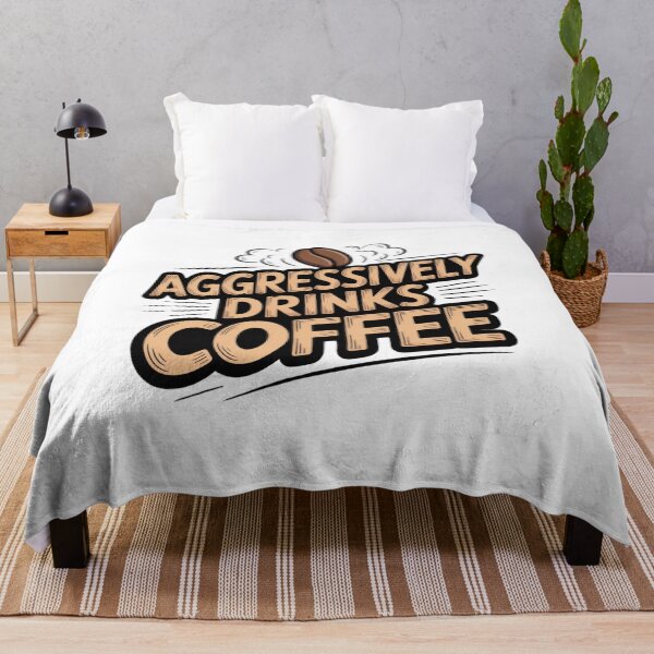 Item preview, *aggressively drinks coffee* designed and sold by Mateusz Majcherek.