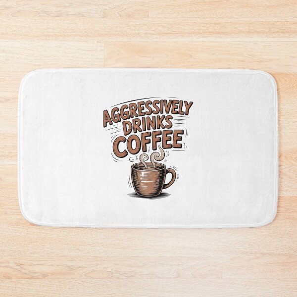 Item preview, *aggressively drinks coffee* designed and sold by Mateusz Majcherek.