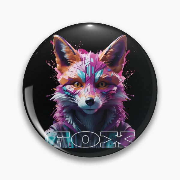 Item preview, Cyber Fox – Neon Future Spirit designed and sold by OuSfian1.
