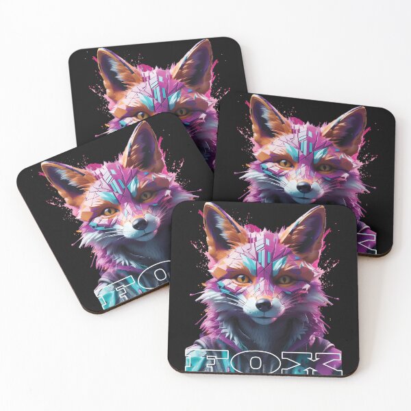 Item preview, Cyber Fox – Neon Future Spirit designed and sold by OuSfian1.