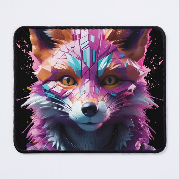 Item preview, Cyber Fox – Neon Future Spirit designed and sold by OuSfian1.