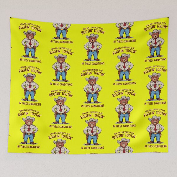 Item preview, rootin tootin, cowboy, possum, tootin, meme, rootin, wild west designed and sold by happinesproject.
