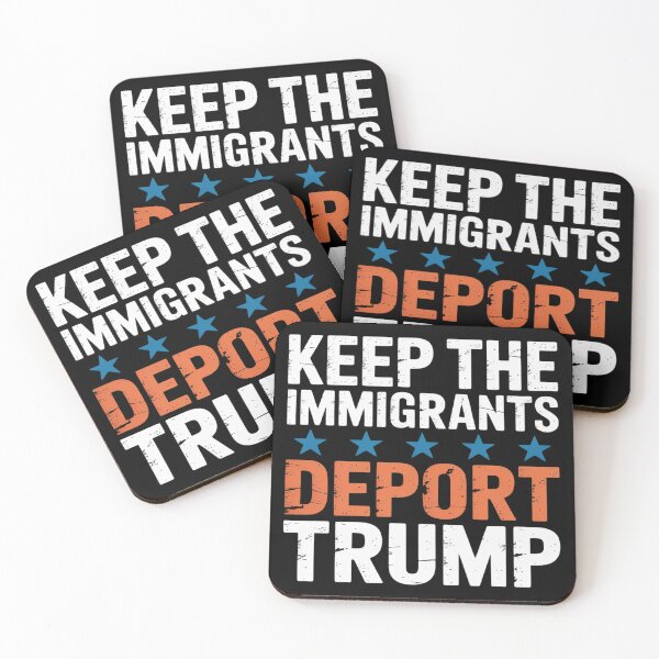 Item preview, Keep The Immigrants Deport Trump Anti Racism Pro Immigration designed and sold by Nekusa.