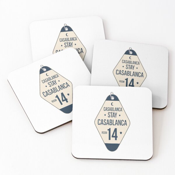 Item preview, Casablanca Morocco Retro Motel Keychain Room Tag designed and sold by stickercuffs.