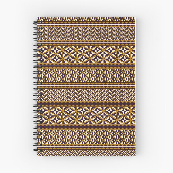 Item preview, Brown, Ocher & Yellow Maori Horizontal Geometric Pattern designed and sold by FreiherrPK.