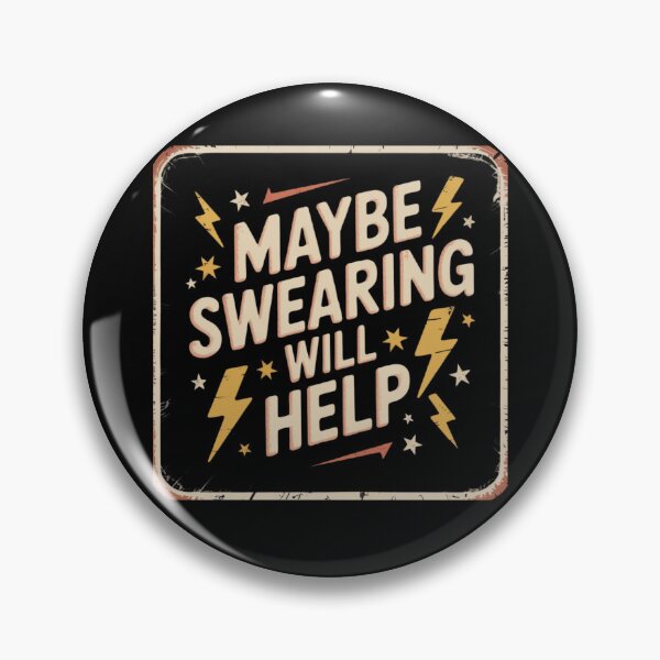 Item preview, maybe swearing will help designed and sold by Mateusz Majcherek.