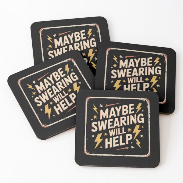 Item preview, maybe swearing will help designed and sold by Mateusz Majcherek.