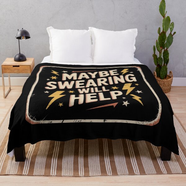 Item preview, maybe swearing will help designed and sold by Mateusz Majcherek.
