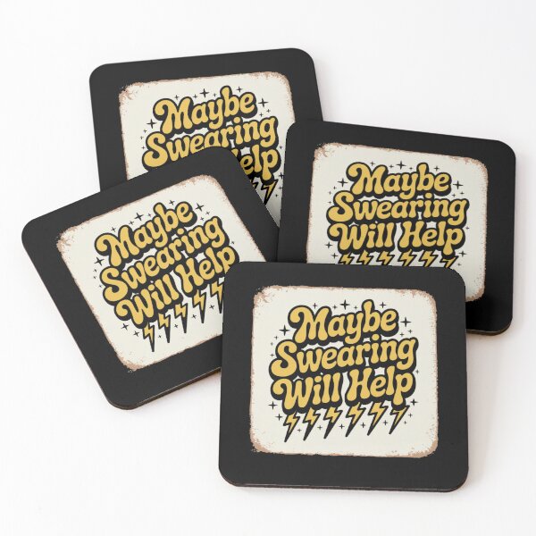 Item preview, maybe swearing will help designed and sold by Mateusz Majcherek.